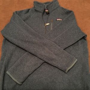 A men’s large brand new Patagonia. It is blue
